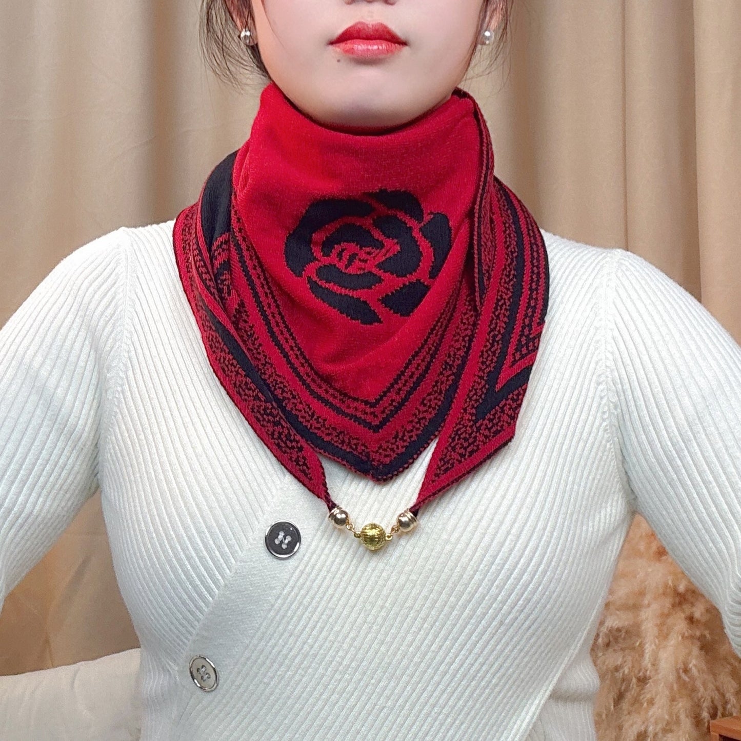 Knitted Versatile Wool Scarf