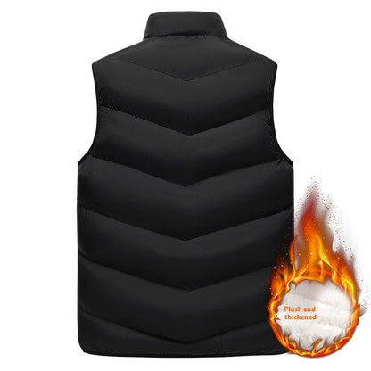 Men's Autumn And Winter Warm Lamb Wool Vest