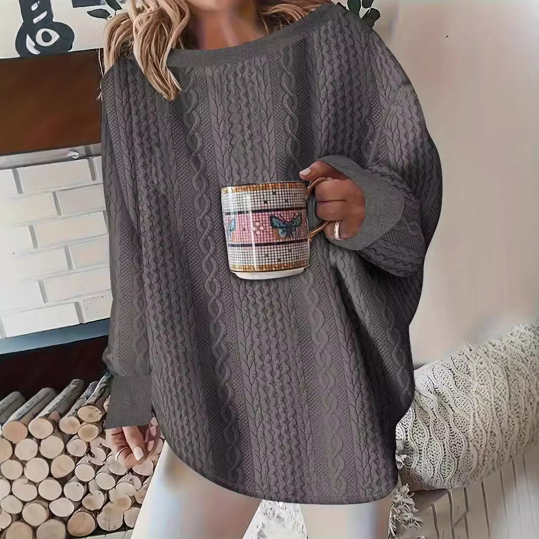 Lazy Loose Pullover Sweatershirt