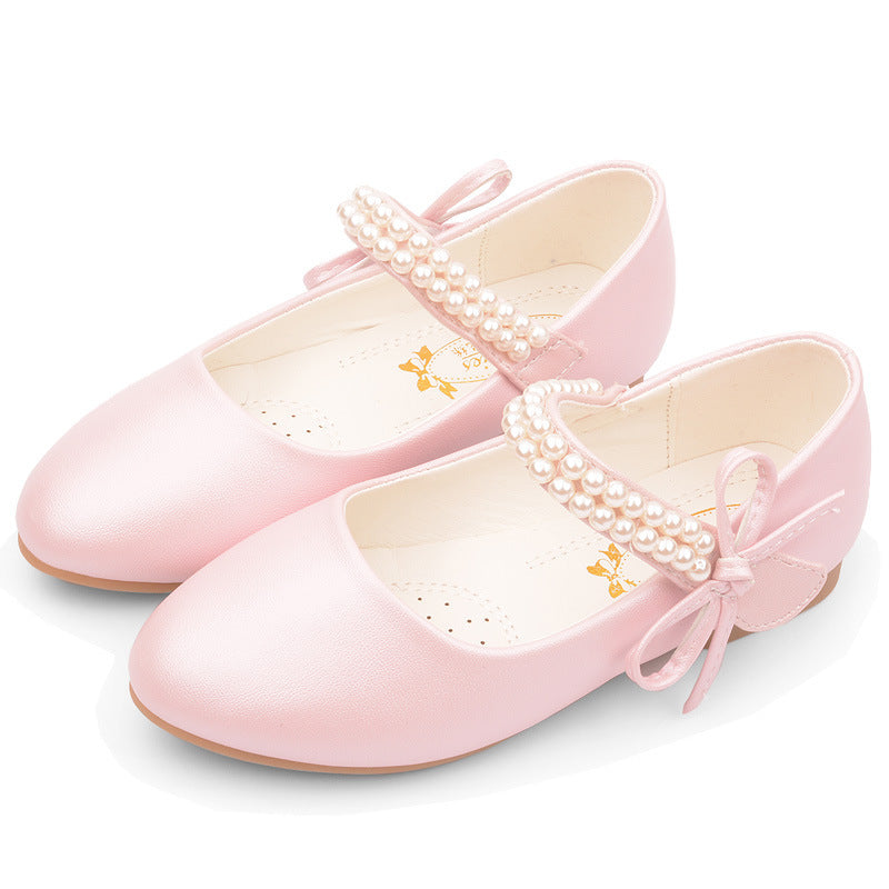 Girls Flat Leather Shoes