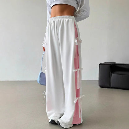 Contrast Color Straight-leg