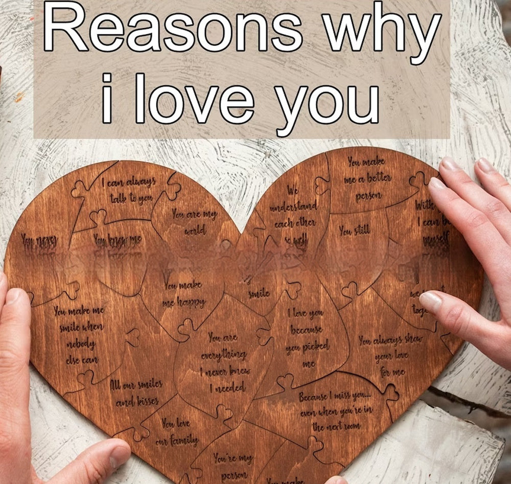 Valentine's Day Wooden Love Puzzle