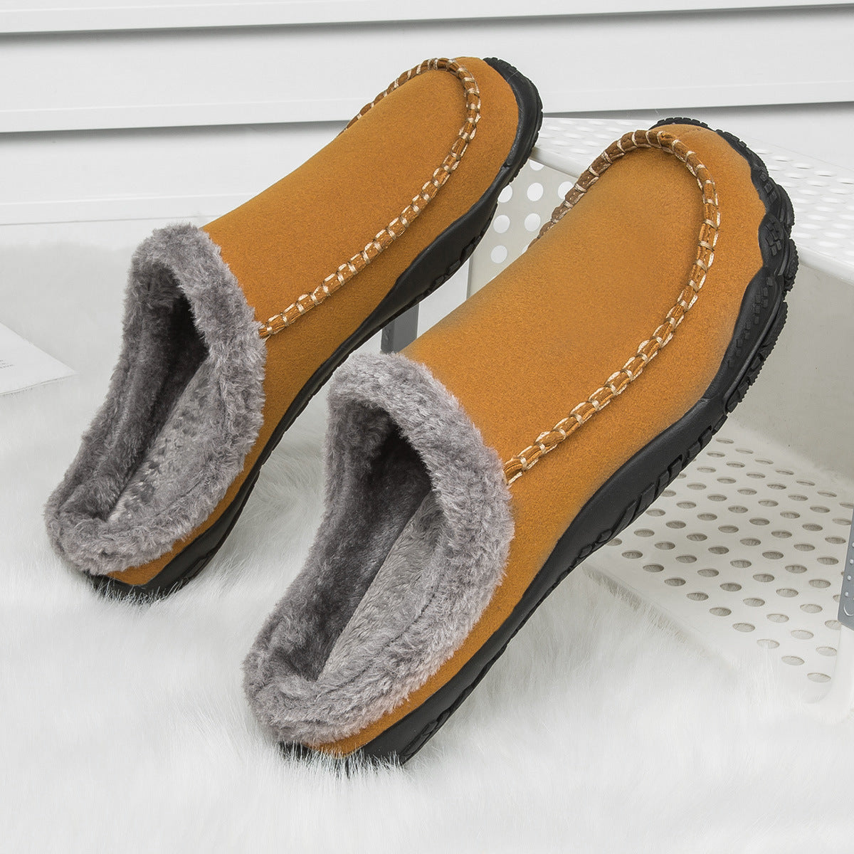 Winter Indoor  Flat Heel Warm Shoes