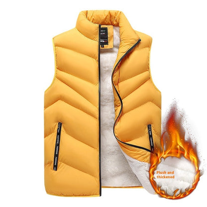 Men's Autumn And Winter Warm Lamb Wool Vest