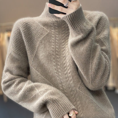 Half-high Collar Cashmere Sweater