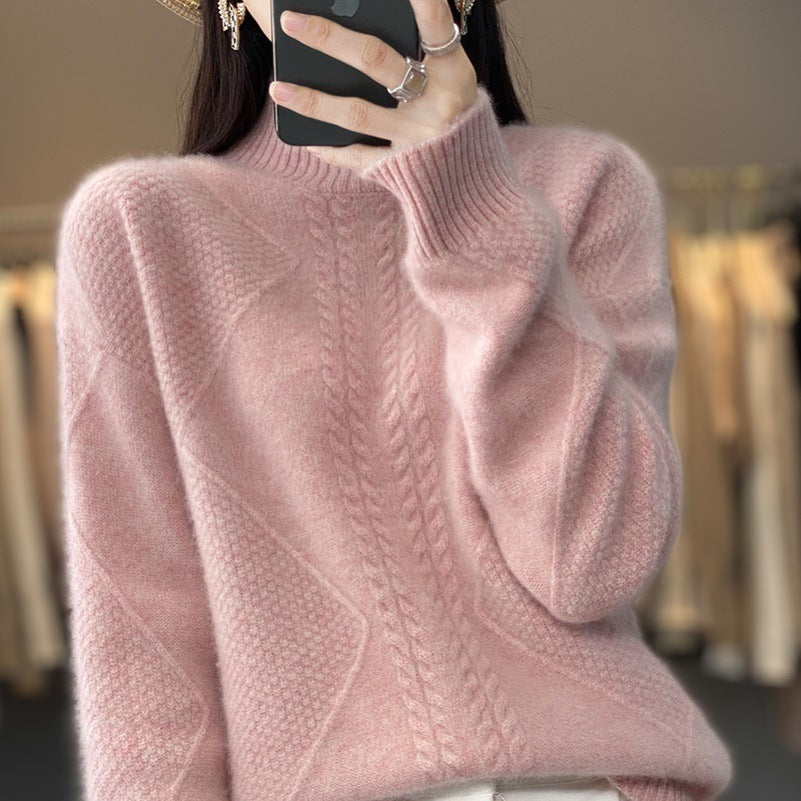 Half-high Collar Cashmere Sweater