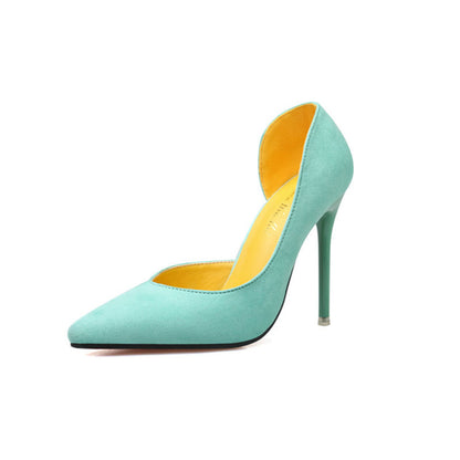 Women's Low-cut Pointed-toe Side Shoes