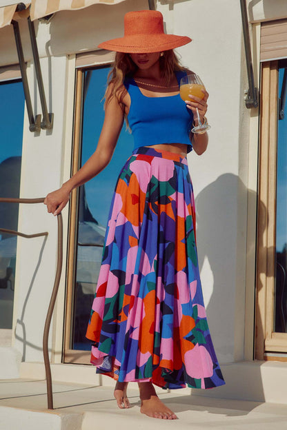Casual Printing Bohemian Skirt