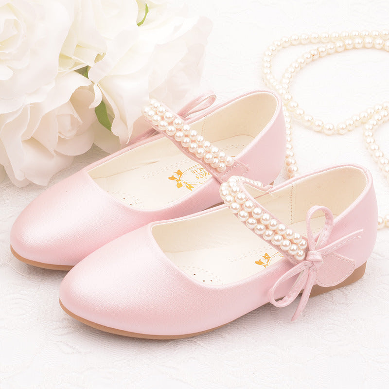 Girls Flat Leather Shoes