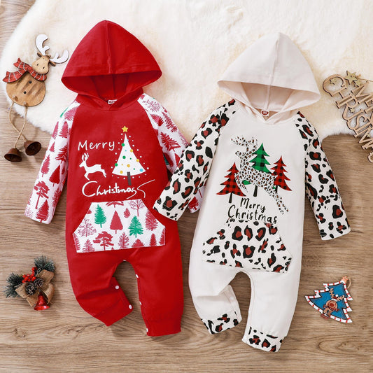 Children's Christmas Long-sleeved Hooded Clothing