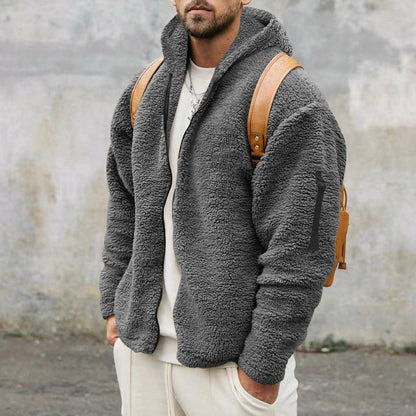 Men's Winter Fleece Hooded Jacket