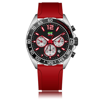 Quartz Watch Clock Six-pin Timing Sports Wrist
