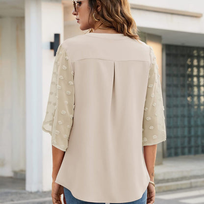 Casual Loose V-neck Shirt