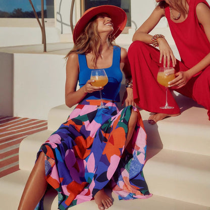 Casual Printing Bohemian Skirt