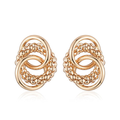 High-grade Large Circle Retro Design Earrings