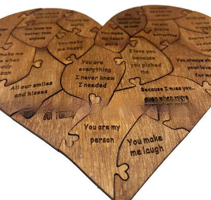 Valentine's Day Wooden Love Puzzle