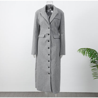 Premium Double-breasted Button Coat