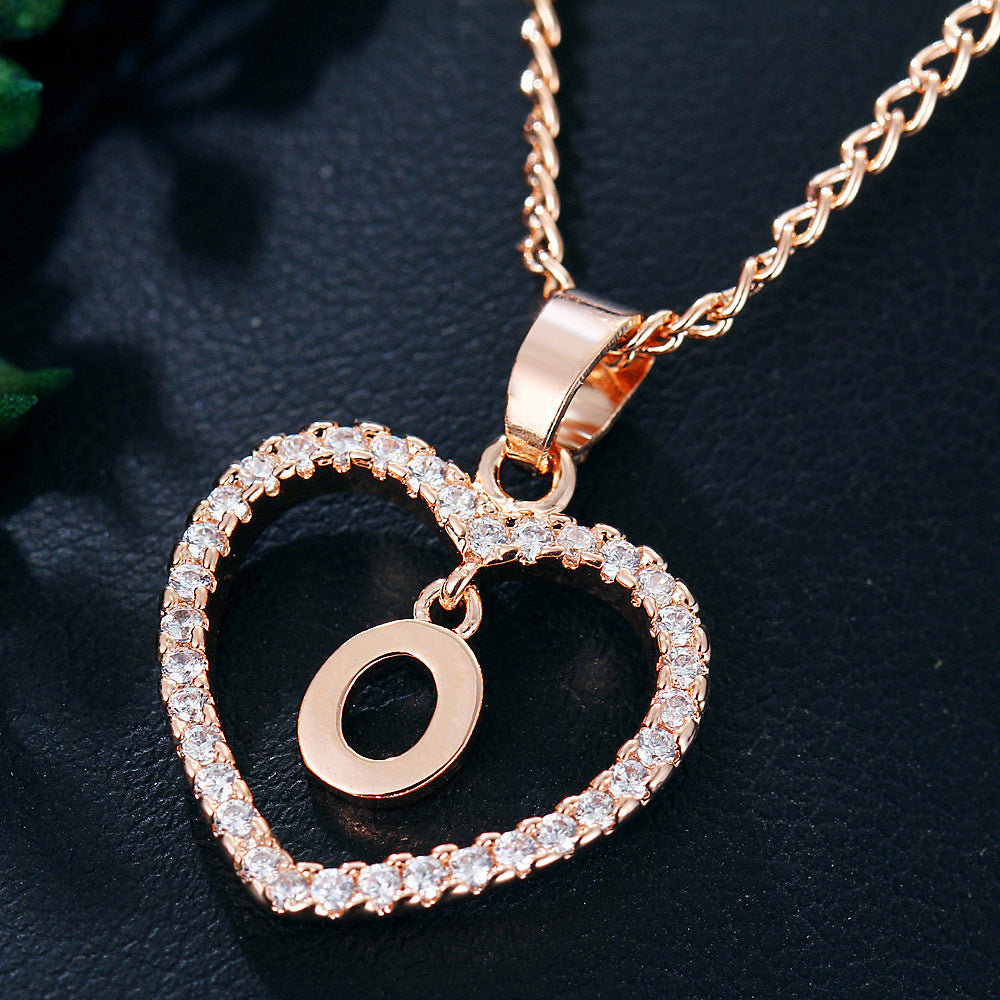 26 Letters Heart-shaped Necklace