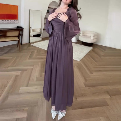 Slim-fitting High Waist Dress