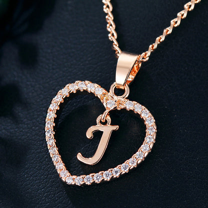 26 Letters Heart-shaped Necklace