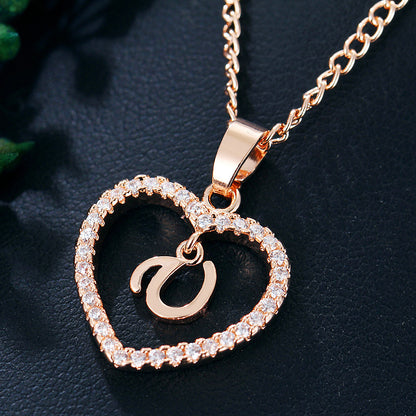 26 Letters Heart-shaped Necklace