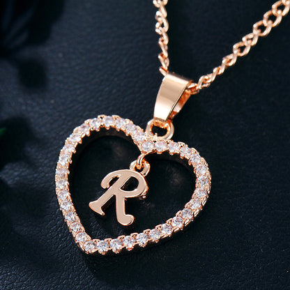 26 Letters Heart-shaped Necklace