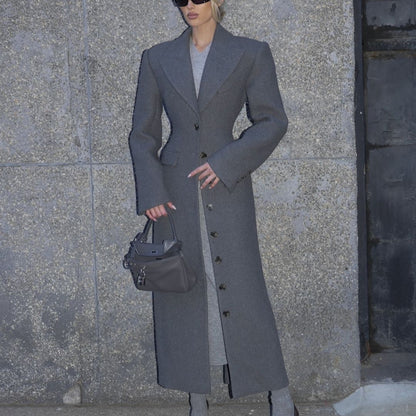 Premium Double-breasted Button Coat