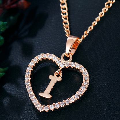 26 Letters Heart-shaped Necklace