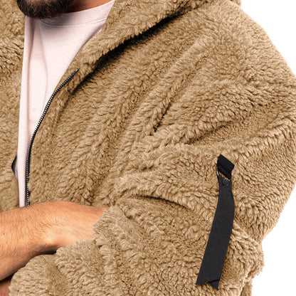 Men's Winter Fleece Hooded Jacket