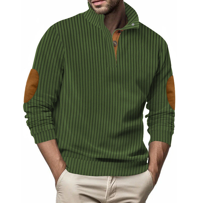 Men's Casual Vertical Stripes Sweater