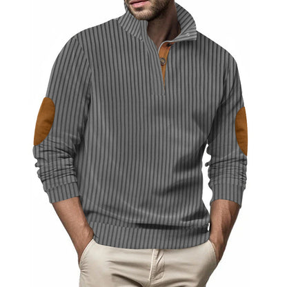 Men's Casual Vertical Stripes Sweater