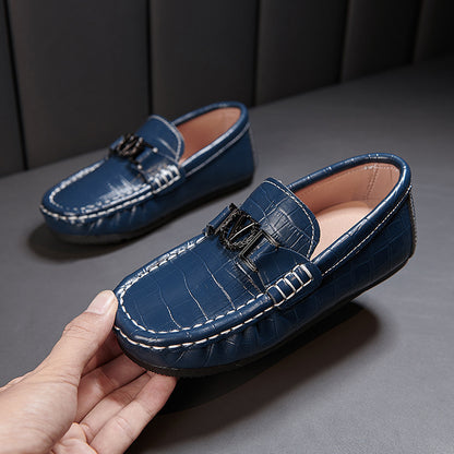 Children's Slip-on Leather Shoes