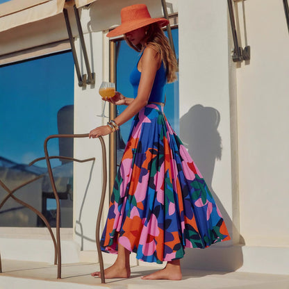 Casual Printing Bohemian Skirt