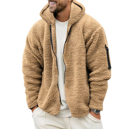 Men's Winter Fleece Hooded Jacket