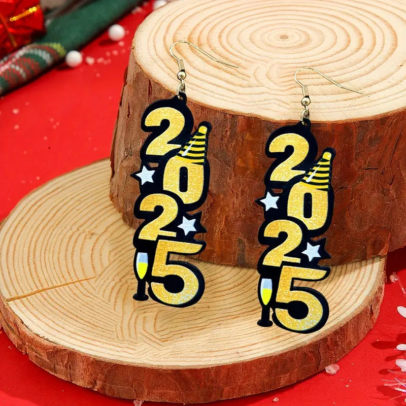 2025 New Year Earrings