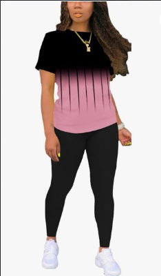 Women's T-Shirt And Leggings Set