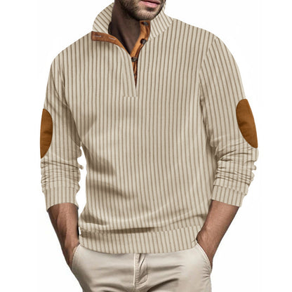 Men's Casual Vertical Stripes Sweater