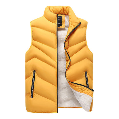 Men's Autumn And Winter Warm Lamb Wool Vest