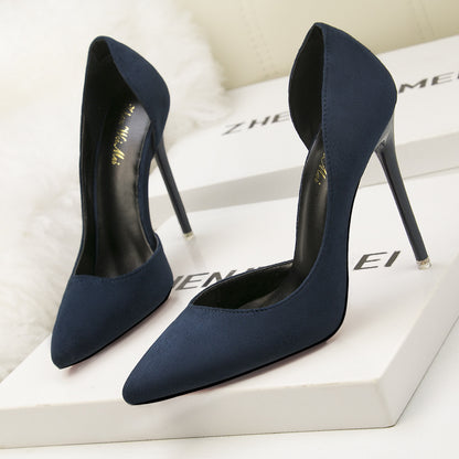 Women's Low-cut Pointed-toe Side Shoes