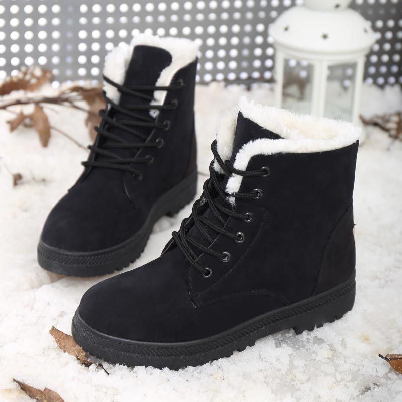 Winter Snow Boots With Warm Plush Ankle Boots