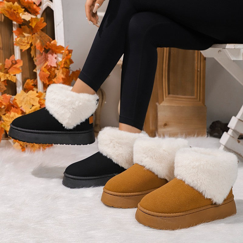 Winter Fashion Plush Snow Boots