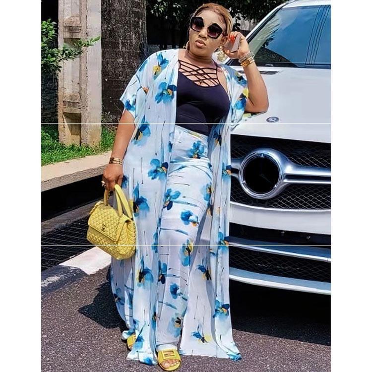 African Women 3 Piece Set Tank Robe