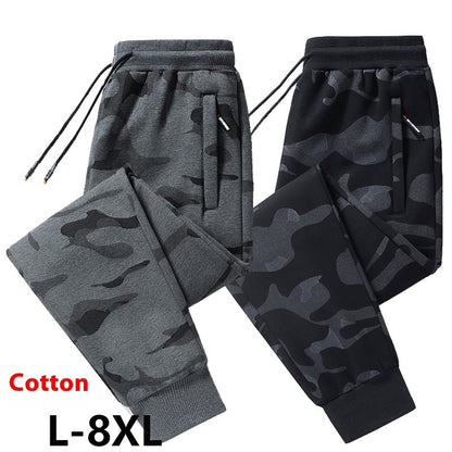 Men's Cotton Casual Pants Plus-sized