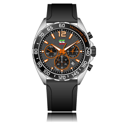 Quartz Watch Clock Six-pin Timing Sports Wrist