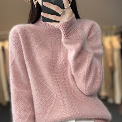 Half-high Collar Cashmere Sweater