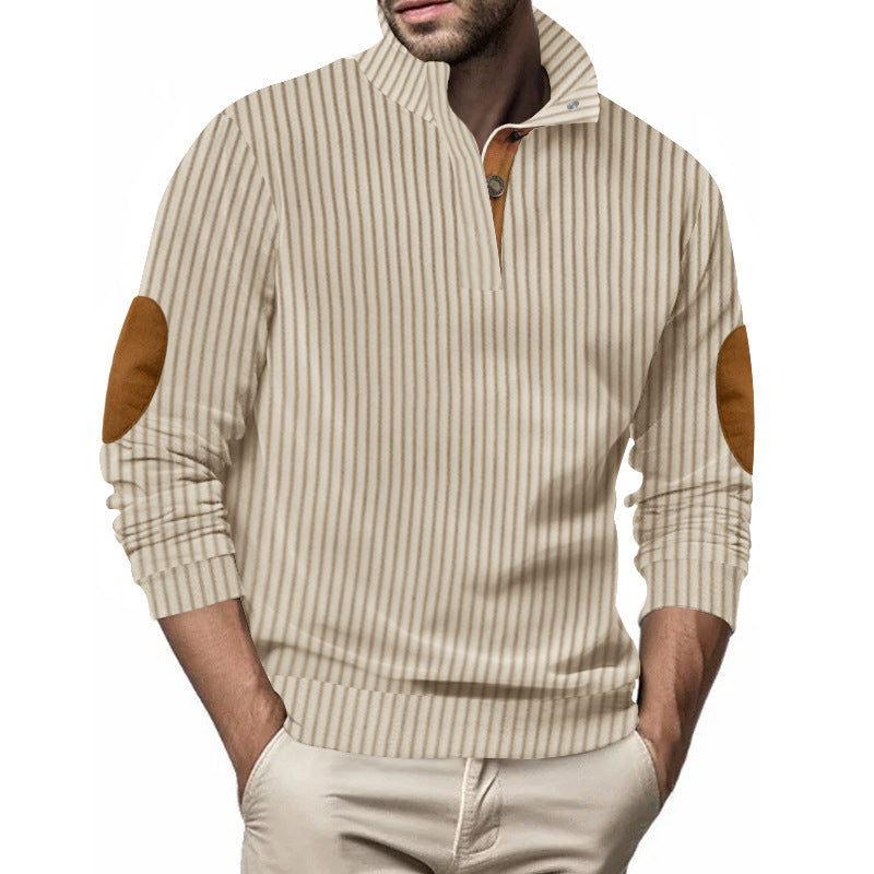 Men's Casual Vertical Stripes Sweater