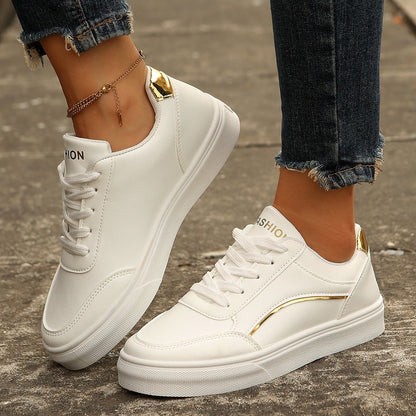 Thick Sole White Slip-on For Women