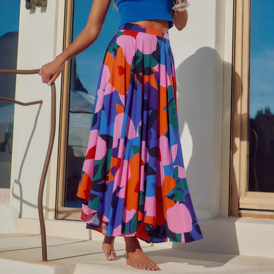 Casual Printing Bohemian Skirt