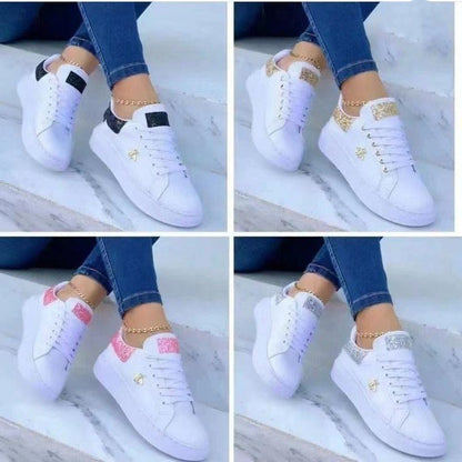 White Low-Top Sneakers