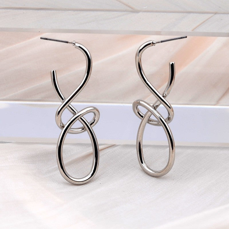 High-grade Large Circle Retro Design Earrings